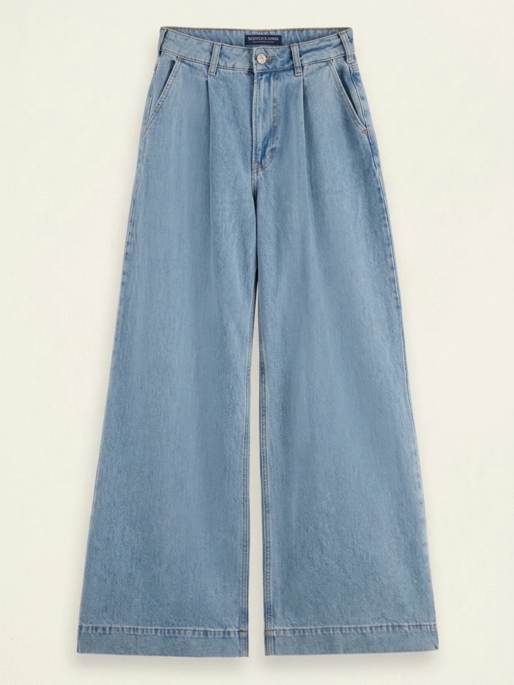Scotch & Soda Light Blue Wide-Leg Jeans The Shore - Size 24